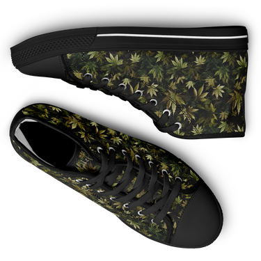Chokefish™ Urban Peak Retro High Tops-Cannabis-007-2